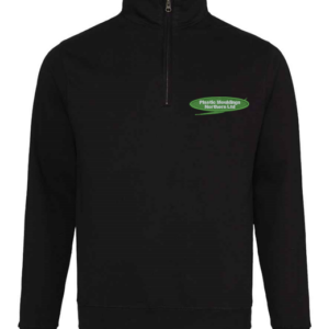 Quarter Zip Sweatshirt With Emb Left Breast Logo