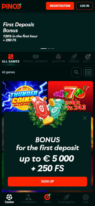 pinco casino online